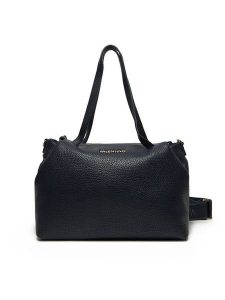 Valentino Torebka Blossom Re VBS8P201 Granatowy. Niebieskie torebki klasyczne Valentino, bez wzorów, ze skóry, bez dodatków. Za 519,99 zł.