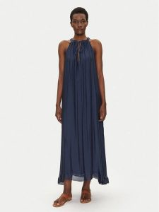 Bomboogie Sukienka letnia AW8993TSET5 Granatowy Relaxed Fit. Niebieskie kombinezony Bomboogie, na lato, bez wzorów, z wiskozy, bez kołnierzyka, bez ramiączek. Za 459,99 zł.