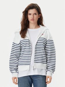 Tommy Jeans Bluza Script Logo DW0DW20303 Biały Boxy Fit. Białe bluzy Tommy Jeans, xl, bez wzorów, z bawełny, bez kaptura. Za 319,99 zł.