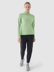 4F Spodnie do biegania szybkoschnące damskie - szare L. Szare spodnie sportowe 4f, l, bez wzorów, z dresówki, do biegania. W wyprzedaży za 99,99 zł.