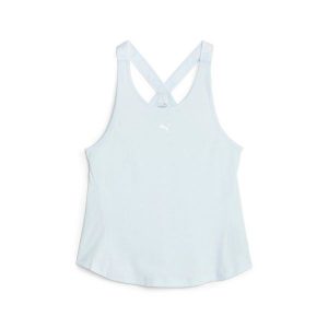 Damski tank top Puma Strong. Niebieskie topy Puma, m, bez wzorów, sportowe, bez kołnierzyka, bez ramiączek. W wyprzedaży za 146,35 zł.