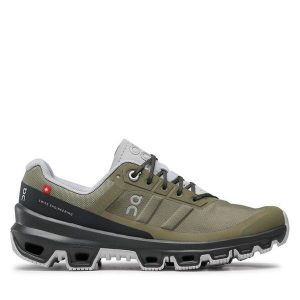 Buty do biegania On. Zielone buty sportowe On, bez wzorów, bez zapięcia, do biegania. Za 469,99 zł.