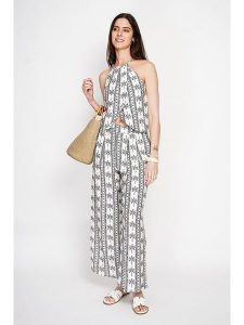 ASSUILI Top w kolorze czarnym rozmiar: 40. Czarne topy Assuili, bez wzorów, z asymetrycznym kołnierzem, bez ramiączek. Za 65,99 zł.