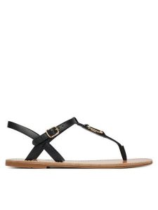 Tommy Hilfiger Sandały Leather Thong Sandal FW0FW09127 Czarny. Czarne sandały TOMMY HILFIGER, bez wzorów, ze skóry, bez obcasa, na płaskiej podeszwie, bez zapięcia. Za 409,99 zł.