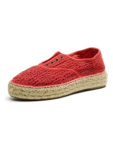 Natural world Espadryle w kolorze czerwonym rozmiar: 37. Czerwone espadryle Natural World, bez wzorów, bez obcasa. Za 130,99 zł.