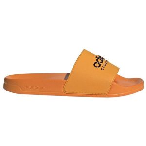 Klapki adidas Adilette Shower II0015 pomarańczowe. Brązowe klapki bez wzorów, bez obcasa. Za 204,55 zł.