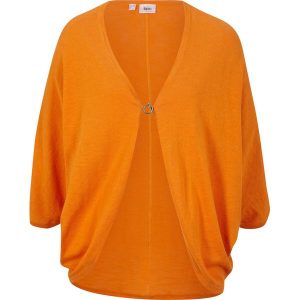 Bawełniany kardigan z cienkiej dzianiny. Zielone kardigany bonprix, z bawełny. Za 79,99 zł.