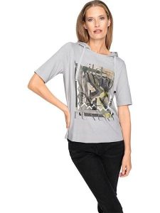 Heine Bluza w kolorze jasnoszarym rozmiar: 46. Szare bluzy Heine, bez wzorów, z kapturem. Za 78,47 zł.