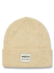 Msch Copenhagen czapka wełniana MSCHMojo Kobiety Wełna beżowy, ONE SIZE. Brązowe czapki MSCH Copenhagen, bez wzorów, z dzianiny, eleganckie. Za 89,95 zł.