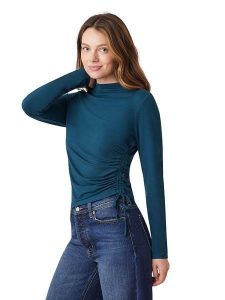 Scotch & Soda Bluzka w kolorze morskim rozmiar: XS. Zielone bluzki Scotch & Soda, xs, bez wzorów, bez kołnierzyka, bez ramiączek. Za 95,99 zł.