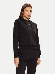 Guess Bluza O5RQ02 KCO31 Czarny Regular Fit. Czarne bluzy Guess, l, z aplikacjami, z bawełny, bez kaptura. Za 189,99 zł.