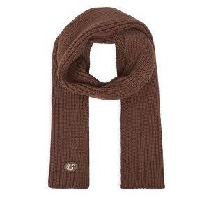 Szalik Guess. Brązowe szaliki Guess, z aplikacjami. Za 234,99 zł.