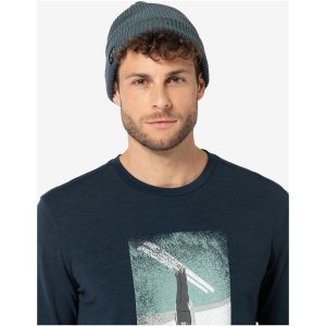 Czapka SUPER.NATURAL Merino Basic Beanie. Niebieskie czapki super.natural, bez wzorów, sportowe. Za 148,26 zł.
