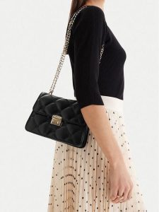 MEXX Torebka CEO-MEXX-S-001-09 Czarny. Czarne torebki klasyczne Mexx, bez wzorów, z materiału, bez dodatków. Za 199,99 zł.