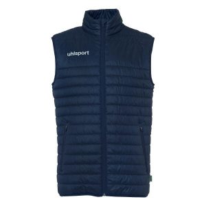 Kurtka puchowa bez rękawów Uhlsport Essential Ultra Lite. Czarne kurtki Uhlsport, bez wzorów, z puchu, bez kaptura. Za 269,50 zł.
