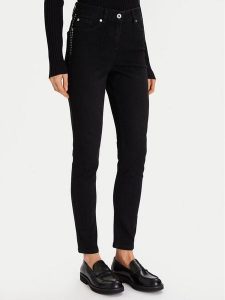 Morgan Jeansy 252-PAVI Czarny Slim Fit. Czarne jeansy Morgan, bez wzorów, z bawełny. Za 329,99 zł.