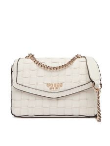 Guess Torebka Sandy HWWG84 18210 Écru. Torebki klasyczne Guess, z aplikacjami, ze skóry, bez dodatków. Za 679,99 zł.