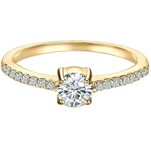 Trilani Pierscionek Solitaire aus Sterling Silber in Gelbgold mit Zirkonia Pierścionki 1 ct Damski. Białe pierścionki Trilani, z cyrkonią, pozłacane. Za 239,99 zł.