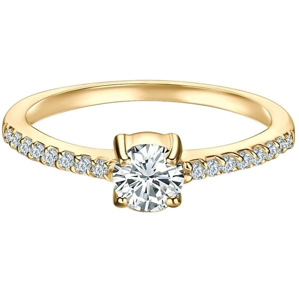 Trilani Pierscionek Solitaire aus Sterling Silber in Gelbgold mit Zirkonia Pierścionki 1 ct Damski. Białe pierścionki Trilani, z cyrkonią, pozłacane. Za 239,99 zł.