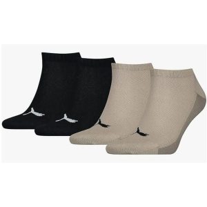 Skarpetki Puma Men Back Logo Sneaker 4-pak Beżowy Combo Mix 39-42. Brązowe skarpetki Puma, bez wzorów, z bawełny. Za 56,36 zł.