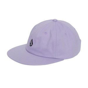Czapka z daszkiem unisex Volcom Full Stone Dad. Fioletowe czapki Volcom, bez wzorów, z bawełny. Za 102,00 zł.