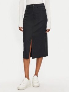 United Colors Of Benetton Spódnica jeansowa 4SQPD003W Czarny Regular Fit. Czarne spódnice United Colors of Benetton, bez wzorów, z bawełny. Za 149,99 zł.