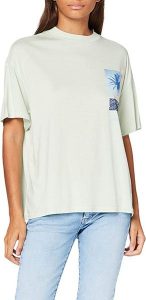 LEE OVERSIZED TEE DAMSKI T-SHIRT KOSZULKA BOYFRIEND FIT SUMMER GREEN L41SBYNK 112109155. Zielone bluzki Lee, l, bez wzorów, bez kołnierzyka, bez ramiączek. Za 69,99 zł.
