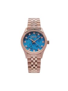 Liu Jo Zegarek Tiny TLJ2317 Różowe złocenie. Czerwone, analogowe zegarki Liu Jo. Za 399,99 zł.