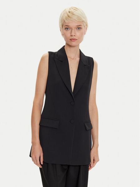 Imperial Kamizelka LC25IJX Czarny Slim Fit. Czarne kamizelki Imperial, s, bez wzorów, z syntetyku, bez kołnierzyka, bez ramiączek, bez kaptura. Za 299,99 zł.