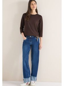 Cecil Bluza w kolorze ciemnobrązowym rozmiar: M. Brązowe bluzy Cecil, m, bez wzorów, bez kaptura. Za 127,95 zł.