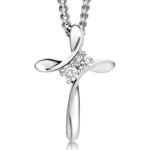 Revoni Złoty naszyjnik z diamentową zawieszką - dł. 45 cm rozmiar: onesize. Szare naszyjniki Revoni, z diamentem, złote. Za 1 093,00 zł.
