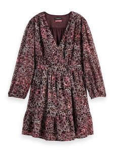 Scotch & Soda Sukienka w kolorze bordowo-białym rozmiar: 34. Czerwone sukienki Scotch & Soda, bez wzorów, bez kołnierzyka, bez ramiączek, mini. Za 179,22 zł.