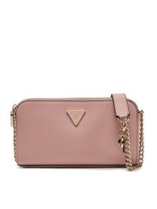 Guess Torebka HWVG94 93120 Różowy. Czerwone listonoszki Guess, z aplikacjami, ze skóry, bez dodatków. Za 259,99 zł.