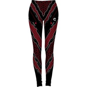 Legginsy w kolorze czarno-czerwonym. Legginsy marki Haby, Mr Gugu Ms Go. W wyprzedaży za 114,95 zł.