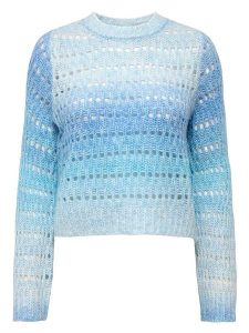 ONLY Sweter w kolorze błękitnym rozmiar: M. Niebieskie swetry oversize ONLY, m, bez wzorów, ze splotem, bez ramiączek. Za 92,21 zł.