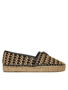 Guess Espadryle FLJDNNFAB14 Czarny. Czarne espadryle Guess, z aplikacjami, z materiału, bez obcasa. Za 299,99 zł.