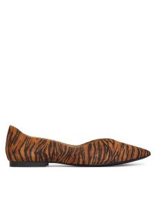 Caprice Baleriny 9-22110-42 Pomarańczowy. Brązowe balerinki Caprice, bez wzorów, ze skóry, bez obcasa, bez zapięcia. Za 246,99 zł.