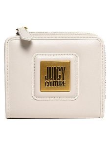 Juicy Couture Portfel w kolorze kremowym - 14 x 9 x 2 cm rozmiar: onesize. Brązowe portfele Juicy Couture, bez wzorów, z materiału. Za 100,99 zł.