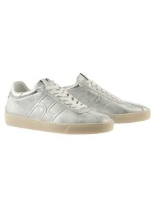 Högl Skórzane sneakersy w kolorze srebrnym rozmiar: 38. Szare trampki HÖGL, bez wzorów, bez zapięcia. Za 329,42 zł.