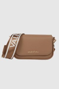 VALENTINO Brązowa listonoszka Miramar Flap Bag. Brązowe listonoszki Valentino by Mario Valentino, bez wzorów, małe, bez dodatków. W wyprzedaży za 309,99 zł.
