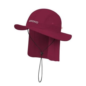 Turystyczny kapelusz przeciwsłoneczny Trekking Siroko Tatra Maroon. Brązowe kapelusze SIROKO, bez wzorów, z materiału. Za 126,00 zł.