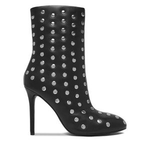 Botki Eva Minge. Czarne botki Eva Minge, bez wzorów, bez obcasa, na szpilce, bez zapięcia. Za 549,99 zł.