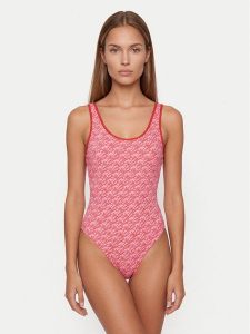 Tommy Hilfiger Strój kąpielowy UW0UW06465 Różowy jasny. Czerwone stroje jednoczęściowe TOMMY HILFIGER, bez wzorów, z syntetyku. Za 258,99 zł.