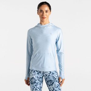 Damska bluza sportowa z kapturem Sprint City. Niebieskie bluzy Dare 2b, bez wzorów, z kapturem. W wyprzedaży za 153,30 zł.