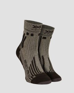 Skarpety damskie X-Socks Run Speed Reflect 4.0. Szare skarpetki X-Socks, bez wzorów, z materiału. Za 60,00 zł.