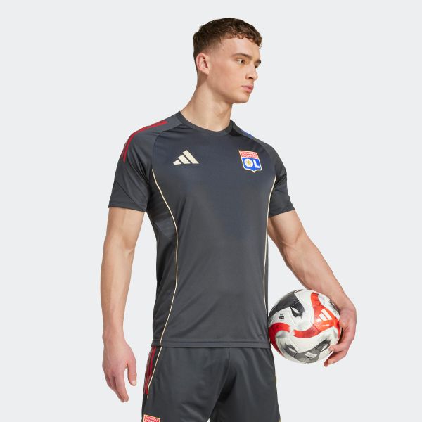 Koszulka piłkarska treningowa ADIDAS Olympique Lyonnais 25/26 Tiro25 Competition. Bluzki ADIDAS, l, bez wzorów, sportowe, bez kołnierzyka, bez ramiączek. Za 239,99 zł.