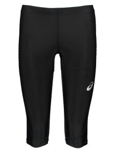 Asics Legginsy sportowe "Track" w kolorze czarnym rozmiar: L. Czarne legginsy ASICS, bez wzorów. Za 56,39 zł.