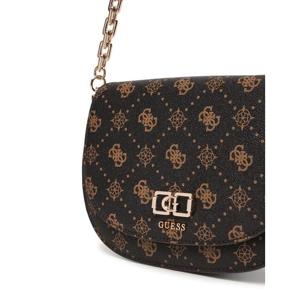 Torebka Guess. Brązowe torebki klasyczne Guess, z aplikacjami, bez dodatków. Za 659,99 zł.