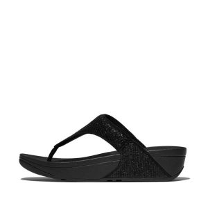 Klapki damskie FitFlop Lulu. Czarne klapki FIT FLOP, bez wzorów, bez obcasa. Za 377,00 zł.