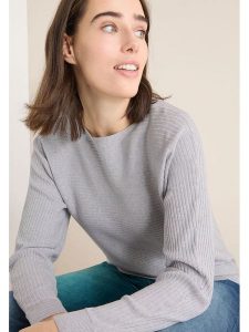 Cecil Sweter w kolorze szarym rozmiar: S. Szare swetry oversize Cecil, s, bez wzorów, prążkowane, bez ramiączek. Za 152,98 zł.